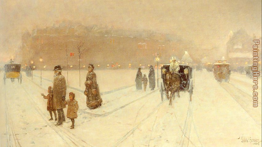 A City Fairyland painting - childe hassam A City Fairyland art painting